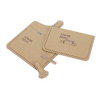 VGEBY Plantilla Acrílica para Herramientas Artesanales de Cuero, Juego de 4 Uds. Transparente Duradero para Monedero y Fabricación de Tarjetas