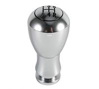 VGEBY Pomo para Palanca de Cambios Universal Perilla Manual de 5 Velocidades Auto Manual/Automática Interior para Coche (Color : Plata)