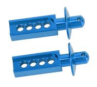 VGEBY Poste de Carrocería de Aluminio, Piezas de Mejora para Coche RC con Múltiples Orificios de Posicionamiento, Ajustable para Carcasa, Estructura Liviana y Fuerte para Mini E (Blue)