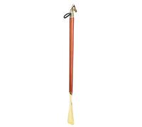 VGEBY Práctico Calzador con de Madera de Haya para Ponerse los Zapatos Rápidamente para Adultos (Calzador cabeza caballo marrón 55CM)
