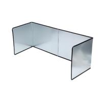 VGEBY Protector contra Salpicaduras Plegable, Protector Inoxidable de Hierro y Zinc para Cocinar con Diseño Plegable para un Fácil Almacenamiento 76x30x29,5 Cm