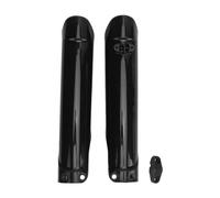 VGEBY Protector de Horquilla Delantera de Motocicleta de 2 Piezas, Protector de Amortiguador de Cubierta de Tubo de Horquilla Delantera para EXC EXC-F SX SX-F XC (Black)
