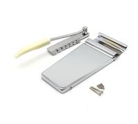 VGEBY Puente Vibrato para Guitarra Eléctrica, Cordal de Latón con Brazo de Trémolo, Actualización para Modelos ES SG Firebird Flying V (SILVER)