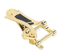 VGEBY Puente vibratorio trémolo con punta de varilla de fijación con rodillo para un ángulo de puente óptimo, fácil de operar, accesorios de guitarra para mejorar el efecto de soporte, dorado (GOLD)