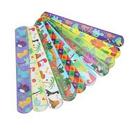 VGEBY Pulsera de dibujos animados con diseño de dinosaurios para fiestas infantiles, conferencias y decoración, cintas manuales de PVC suave para todos los grupos de edad, 10 unidades