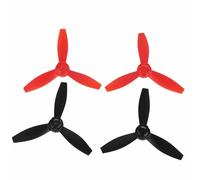 VGEBY RC Airplane Propeller 4pcs RC Propeller Accesorio Modificado Reemplazo de Accesorio para Bebop 2 Drone(Negro y Rojo)