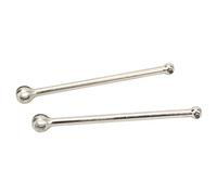 VGEBY RC CVD Eje de transmisión, 2 unids RC Delantero y Trasero CVD Eje de transmisión Acero RC Eje de transmisión Dogbones para 1/7 1/8 RC Coches (Plata)