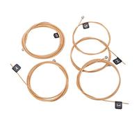 VGEBY Reemplazo de Cuerdas de bajo de 5 Cuerdas, de bajo de Metal Profesionales con Estiramiento Extra para Tonos Cálidos Claros, Fácil de Instalar para bajo de Madera