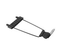 VGEBY Reemplazo de puente trapezoidal de guitarra de 6 cuerdas, tornillos de metal, fácil instalación portátil para guitarras eléctricas para músicos de jazz (negro)