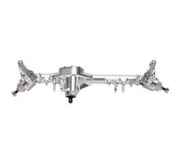 VGEBY Reemplazo del Eje Delantero del Eje RC de Aleación de Aluminio para SCX10 II AR44 1 10 RC Crawler Car Ajuste Preciso Alta Resistencia Fácil Instalación Actualización para Aficionados Al (SILVER)