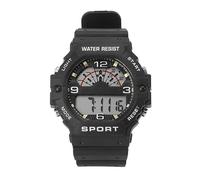 VGEBY Reloj Deportivo Digital para Hombre, Reloj con Correa de Cronógrafo, Reloj Digital Cuadrado Vintage Clásico para Hombre, Resistente Al Agua para Hombres WR50M (Negro)