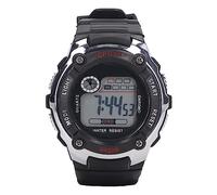 VGEBY Reloj Deportivo Electrónico, Multifunción, Resistente Al Agua, Luminoso, Digital, para Estudiantes, con Correa de Goma para Niños (Plata)