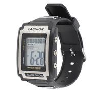VGEBY Reloj Deportivo, Reloj Digital Rectangular Impermeable Luminoso Multifuncional Vintage Negro Reloj Digital de Pantalla Grande con Alarma
