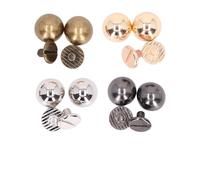 VGEBY Remaches de Cúpula de Tornillo Remaches Decorativos a Prueba de Herrumbre para Decorar Ropa Zapatos Bolsas Collares para Mascotas Material de Aleación 20 Juegos