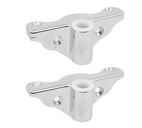 VGEBY Remo Locks Edge Mount Rowlock Socket, Acero Inoxidable Fundido 316, Agujero de 1 2 Pulgadas, Juego de 2 Piezas Pulido Espejo con Soporte de Corte Horizontal para Remo de Bote Marino