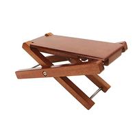 VGEBY Reposapiés de Guitarra de Madera de, Altura Ajustable, Estilo Elegante para Actuaciones de Guitarra, con Bolsa de Almacenamiento (madera de fresno)