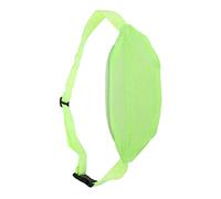 VGEBY Riñonera de Malla para Playa, Riñonera Ligera, Impermeable y Transpirable para Viajes Deportivos Al Aire, con Cinturón Ajustable y Cremallera (Verde Fluorescente)
