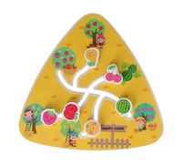 VGEBY Rompecabezas de Madera Laberinto, 9.1in Tablero de Emparejamiento | Tablero para Niños Pequeños, Madera Sólida con Pintura a Base de Agua, Reconocimiento de Formas y Coordinación Ojo-Mano,