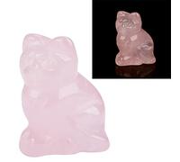 VGEBY Rose Quartz Kitty Pink Stone Gemstone Jewelry Gerly Pink Color Quartz 1.4 X 1 X 0.6 Pulgadas