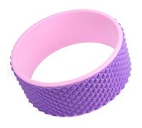 VGEBY Rueda de Yoga para del Dolor de Espalda, Rodillo de Masaje de 12cm | Material de EVA y PP, Superficie Antideslizante, Puntos de Masaje 3D, Soporta hasta 225 Kg, Diseño de Curva Espinal