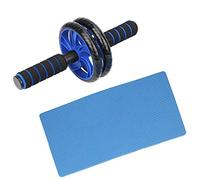 VGEBY Rueda Dual Abdominal para Fitness, Rodillo de PVC Ultra Silencioso con Rodillera para Gimnasio en Casa, Ejercicios de Fuerza Central y Glúteos