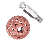 VGEBY Rueda Pulidora, Cabezal de Pulido Grueso de Aleación de Tungsteno Premium, Herramienta de Reparación de Neumáticos de 38 Mm con Varilla de Enlace para Uso Neumático