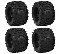 VGEBY Ruedas de camión de 4 Piezas, neumáticos de Ruedas de Coche RC Aptos para ZD Racing Large Foot 1/8 Model Car 170x103mm Proline Ruedas