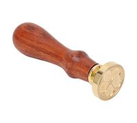 VGEBY Sello de Cera con Patrón único para Invitaciones de Regalo de Bricolaje, Suministros para Manualidades de Latón y Madera, 8,2x2,3 Cm
