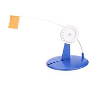 VGEBY Señal de Pesca en Hielo con Bandera Naranja, Vara Metálica Compacta | Base Redonda de ABS para Estabilidad Flotante, Poste Duradero Resistente a la Congelación, Bandera Naranja de Fácil