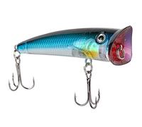 VGEBY Señuelo de Pesca, Cebo Popper Artificial de 7 Cm con Plástico ABS de y Cuerpo de Realista para Pesca de Agua Dulce y Salada (5#)