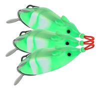 VGEBY Señuelo de Pesca Suave, Pack de 3 Cebos Artificiales para Snakehead