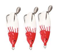VGEBY Señuelo de Pesca Suave, Pack de 3 Cebos Artificiales para Snakehead