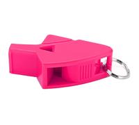 VGEBY Silbato de árbitro, Silbato de Delfín de Plástico Duradero con Cordón, Sonido Nítido y Resonante para Competiciones, Entrenadores, Profesores, Escuelas, Gimnasios (Rosa roja)