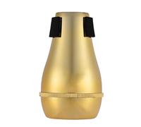 VGEBY Silenciador de Trombón, Silenciador de Práctica Recto Ligero Sourdine Hecho de Material ABS, con Color Dorado para Trombones Alto Tenor (GOLD)