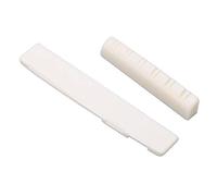 VGEBY Sillín de guitarra de hueso de buey, sillín blanco, repuesto para guitarras acústicas de 12 cuerdas, piezas de afinación y afinación