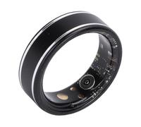 VGEBY Smart Ring Fitness Tracker con Tecla Táctil para Fotografía Remota y Natación Monitor de Salud de Acero Inoxidable con Batería de 16 MAh para iOS (Tamaño 12 (ID 21,4 mm/0,84 pulg. C 67,2