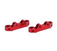 VGEBY Soporte de Brazo de Suspensión Superior de Metal RC de 2 Piezas, Piezas de Mejora de Aleación de Aluminio para Coche TT02 1/10 RC, con Rendimiento Estable y Fácil Instalación (Rojo)