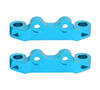 VGEBY Soporte de Brazo de Suspensión Superior de Metal RC de 2 Piezas, Piezas de Mejora de Aleación de Aluminio para Coche TT02 1/10 RC, con Rendimiento Estable y Fácil Instalación (Blue)