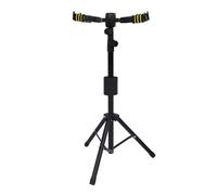 VGEBY Soporte de Guitarra con Bloqueo Automático Doble, Antideslizante, para Soporte de Suelo para de Guitarra Doble, Compatibilidad Universal para Guitarristas Clásicos y Eléctricos