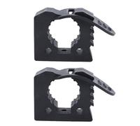 VGEBY Soporte de Pala para Portaequipajes de Techo, Kit de Montaje de Abrazadera de Aleación de Aluminio con Diseño de Bloqueo de Tornillo para ATV UTV RV Camión Barco (Negro 2PCS)