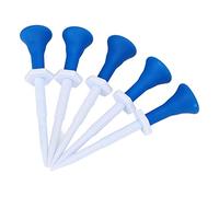 VGEBY Soporte de Plástico para Tees de Golf, Tuerca de Tornillo Hexagonal Ajustable de 85mm de Longitud, con Cubierta de Cabeza de Goma Suave para Césped