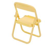 VGEBY Soporte de teléfono de material TPR, soporte compacto para teléfono móvil para escritorio con formato vertical u horizontal para ver vídeos, leer y chatear (amarillo)