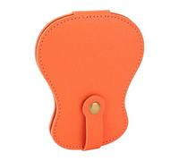 VGEBY Soporte para Púas de Guitarra, Organizador de Almacenamiento de Púas con Múltiples Ranuras de Cuero PU para Instrumentos Acústicos y Eléctricos, 18 Ranuras para Músicos (Orange)