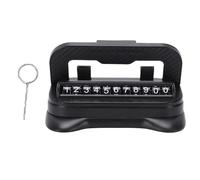 VGEBY Soporte para Teléfono de Coche, Soporte Giratorio de 360 Grados para Salpicadero con Base de Nanogel y Placa de Número de Estacionamiento para Teléfonos Inteligentes, (Black)