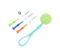 VGEBY Soporte Portátil para Tees Organizador de Tees de Golf con Diseño de Orificios Múltiples y Correa para Entrenamiento y Práctica de Competencia Incluye 7 Cubo de