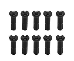 VGEBY Tapa de radios de Bicicleta 10 Piezas Bicicleta de montaña 14G Alambre 7075 Tapa de radios de aleación de Aluminio Accesorio para Montar en Bicicleta(Negro)