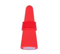 VGEBY Tapón de Botella de Vino de Silicona de Acero Inoxidable Decorativo Reutilizable para Amantes del Vino 6,1x2,35 Cm (rojo)