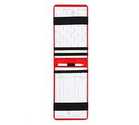 VGEBY Tarjeta de Golf Counter Contador de Puntaje de Golf Accesorios Funda de Cuero PU con Tarjetas de Puntuación y Lápiz(Rojo)