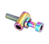 VGEBY Tornillo de tija de sillín de Bicicleta M5x30/35/40mm Tija de sillín de Bicicleta de aleación de Titanio Perno Fijo Tornillo de Cabeza Redonda(M5x40-Arco Bicycleseatpost Bicicletas Y Repuestos