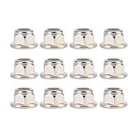 VGEBY Tuercas de Bloqueo RC de 12 Piezas, Tuerca Antideslizante de 4 mm para neumáticos 1/10 Compatible con el Modelo de Coche Axial Traxxas SCX10 RC(Plata) Tuercas Traxxas
